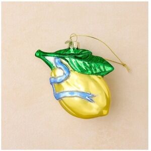 John Derian for Target‎ 2025 Glass Bright Lemon Ornament Holiday NIB Ltd Edition